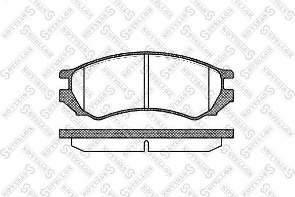 Тормозные колодки Stellox. Артикул 355 000-SX