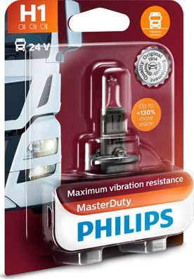 H1 24V- 70W (P14,5s) (вибростойкая) MasterDuty (блистер 1шт.) Philips MasterDuty. Артикул 13258MDB1