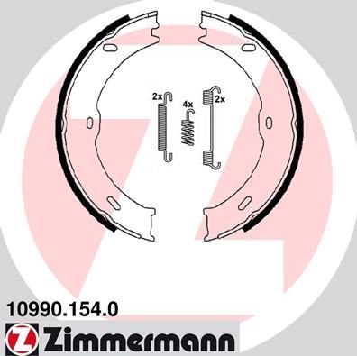 Тормозные колодки (стояночная тормозная система) Zimmermann. Артикул 10990.154.0