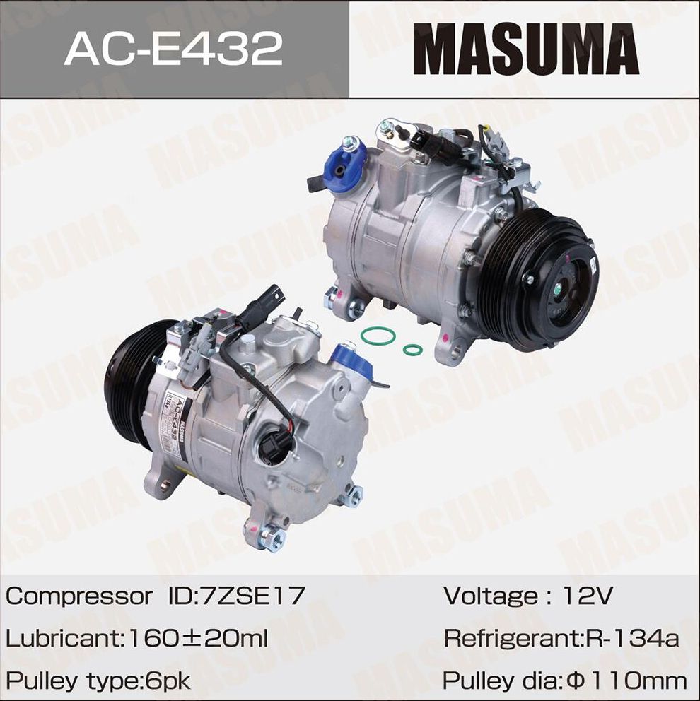 Компрессоры кондиционера , BMW X5 (F15), X6 (F16) / N57D30A (Masuma). Артикул ACE432