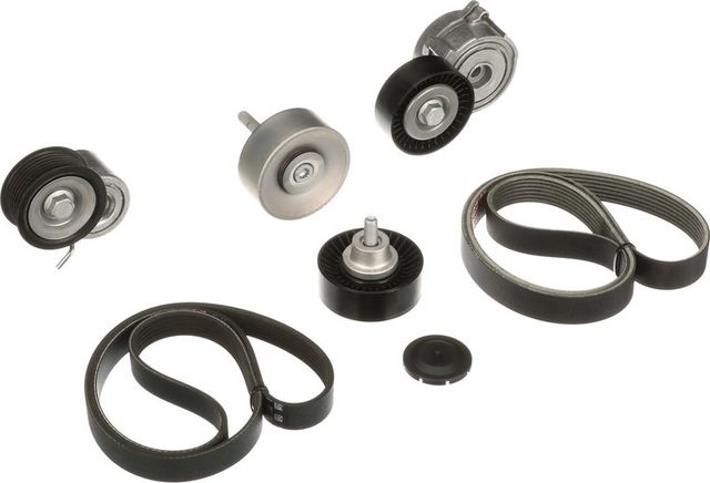Приводной ремень поликлиновой с роликами (комплект) Gates Micro-V® для Audi SQ5 I (8R) 2013-2017. Артикул K046PK2330