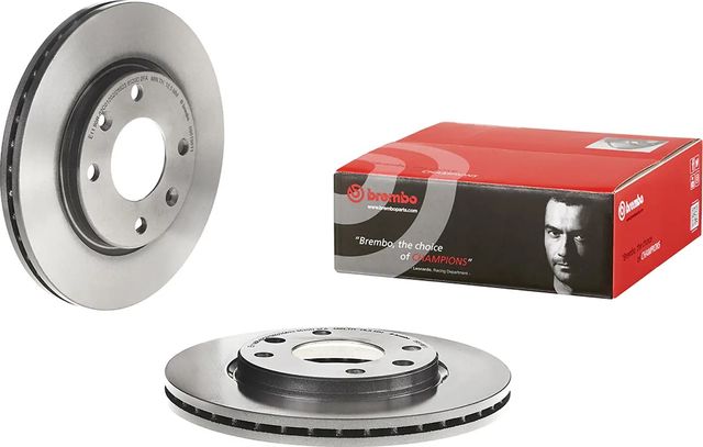 Тормозной диск Brembo PRIME LINE - UV Coated передний для Mega Club 1994-1999. Артикул 09.5196.11