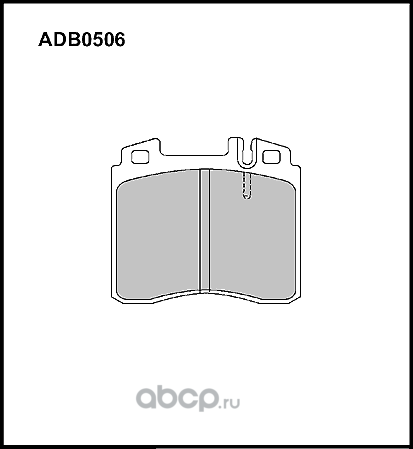 Колодки тормозные (Allied Nippon). Артикул ADB0506