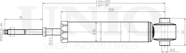 Амортизатор подвески (Unio). Артикул SAB-10563