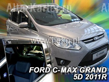 Дефлекторы Heko для окон Ford Grand C-Max II 2010-2024. Артикул 15293