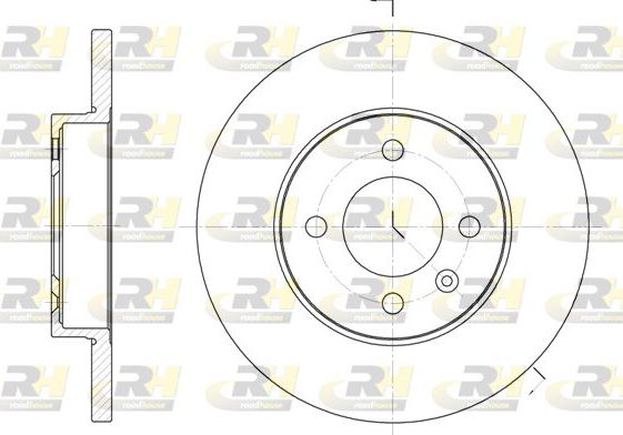 Тормозной диск RoadHouse передний для SEAT Inca I 1995-2003. Артикул 6172.00
