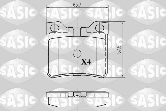 Тормозные колодки Sasic. Артикул 6210041