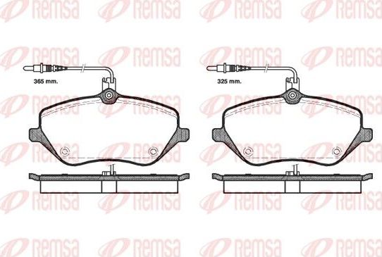 Тормозные колодки Remsa. Артикул 1101.04