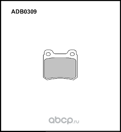 Колодки тормозные (Allied Nippon). Артикул ADB0309