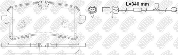 Тормозные колодки NiBK. Артикул PN0719W