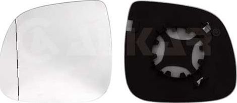 Зеркальное стекло бокового зеркала Alkar левое для Volkswagen Multivan T6 2015-2026. Артикул 6451948