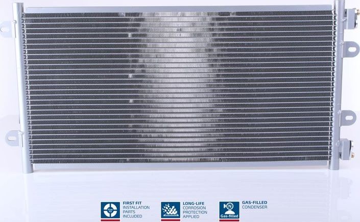 Радиатор кондиционера (конденсатор) Nissens (алюминий). Артикул 94438