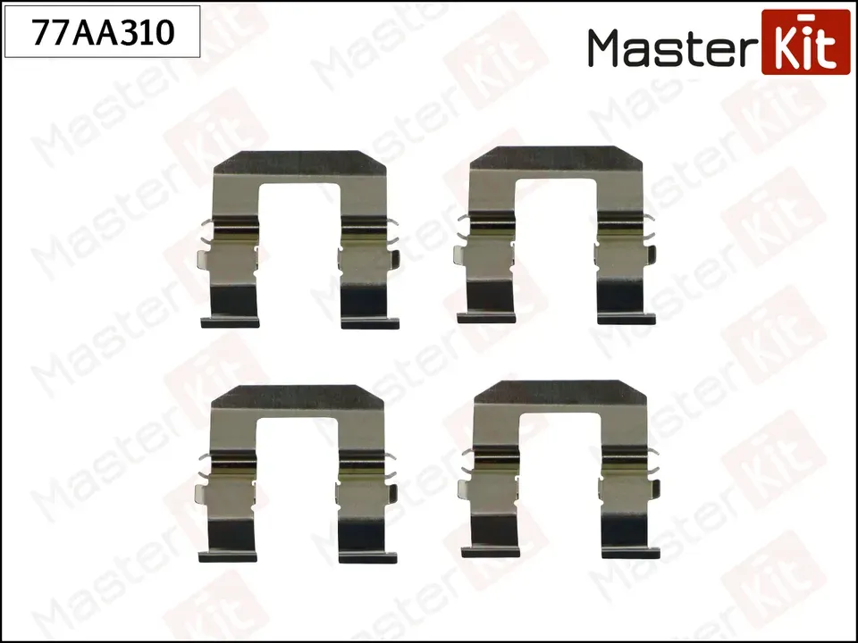 Комплект установочный тормозных колодок зад. Opel ANTARA (L07) 2006 -, Chevrolet (Master KIT). Артикул 77AA310