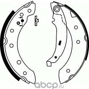 Тормозные колодки (стояночная тормозная система) SCT-Germany. Артикул SS 543