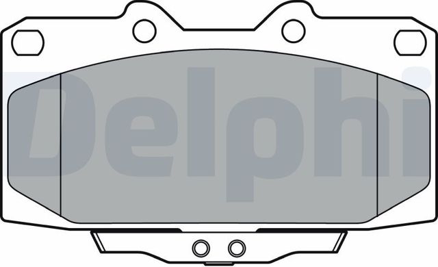 Тормозные колодки Delphi (Low-Metallic) передние для Toyota Yaris III 2017-2014. Артикул LP3409