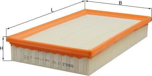Воздушный фильтр Mahle. Артикул LX 942