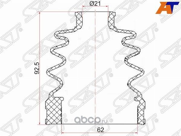 Пыльник шруса внутренний FR HYUNDAI  SOLARIS KIA (SAT). Артикул C1101T