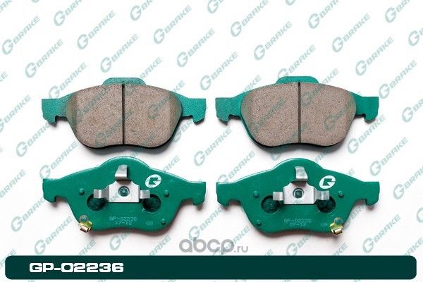 Колодки тормозные дисковые (G-Brake). Артикул GP02236