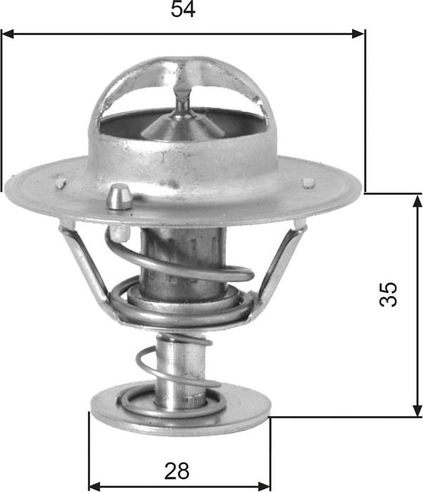 Термостат Gates для Hyundai Porter III 1993-2004. Артикул TH00782G1