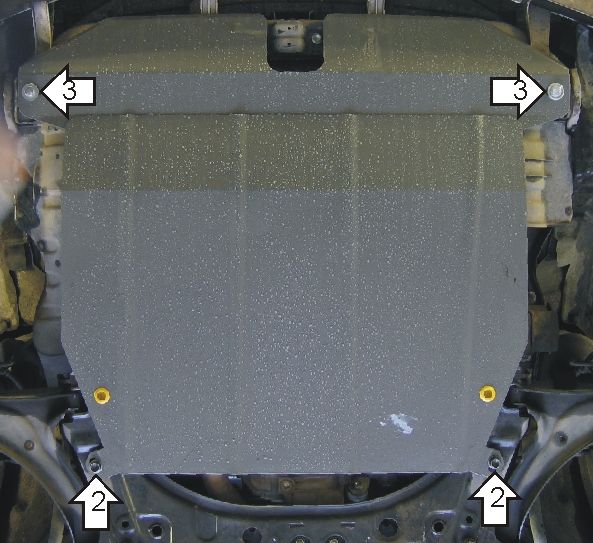 Защита Мотодор для картера, КПП Suzuki Liana 2004-2008. Артикул 02405