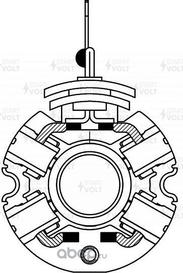 Узел щеточный стартера для а/м Haval Jolion (21-) 1.5T (VBS 2723) StartVOLT. Артикул VBS 2723