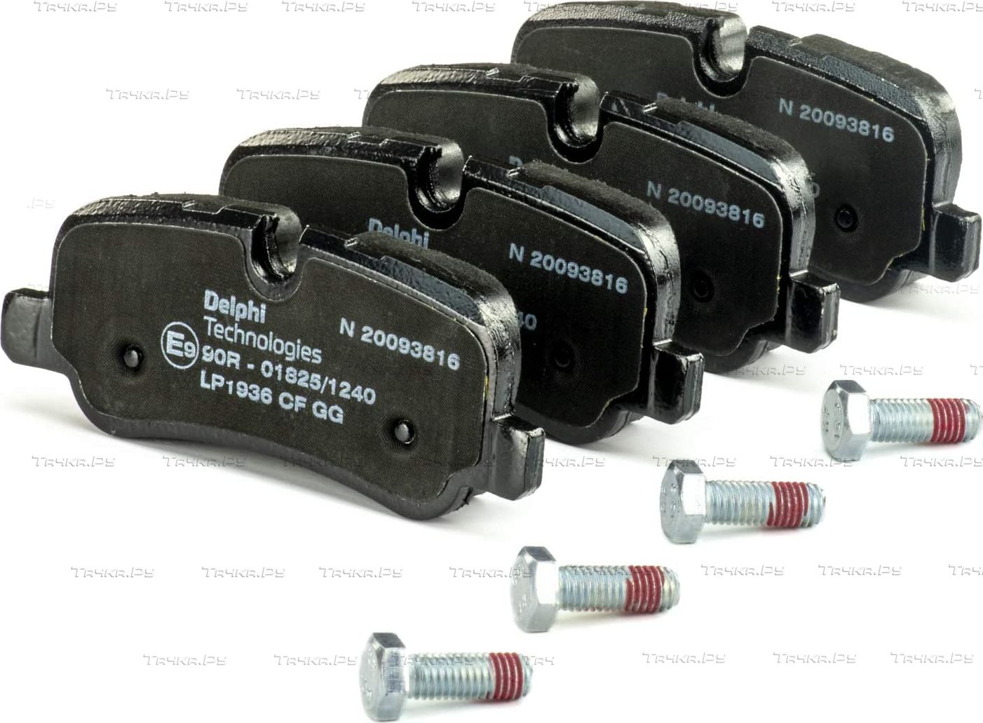 Тормозные колодки Delphi (Low-Metallic) задние для Land Rover Range Rover Sport I 2005-2013. Артикул LP1936