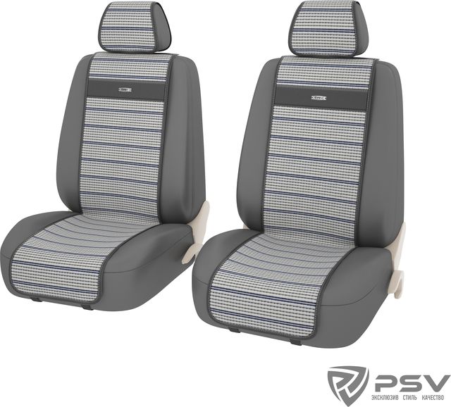 Накидки универсальные PSV Verano FRONT на сидения, цвет Серый. Артикул 129108