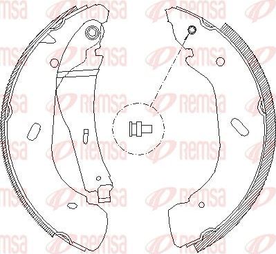 Тормозные колодки Remsa задние для LDV Maxus 2005-2008. Артикул 4108.00