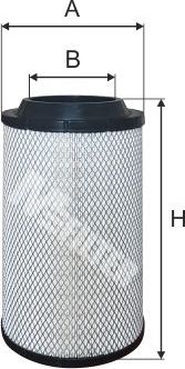 Воздушный фильтр MFilter. Артикул A 582