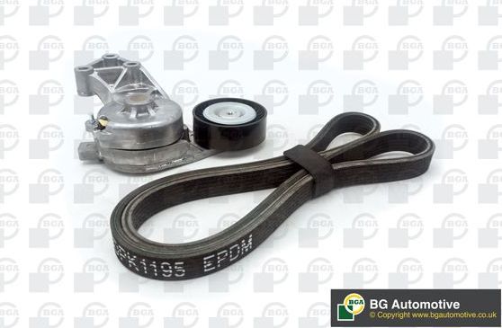 Приводной ремень поликлиновой с роликами (комплект) BGA для SEAT Toledo II 2000-2006. Артикул DB9605K