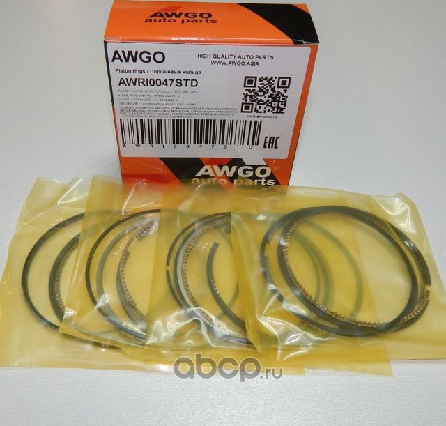 Компл. колец STD на 4 поршня AWRI0047STD (Awgo). Артикул AWRI0047STD