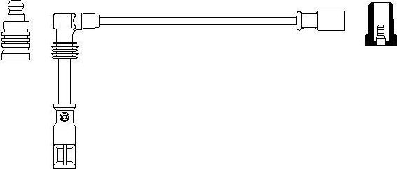 Высоковольтные провода (провода зажигания) Bosch. Артикул 0 356 912 857