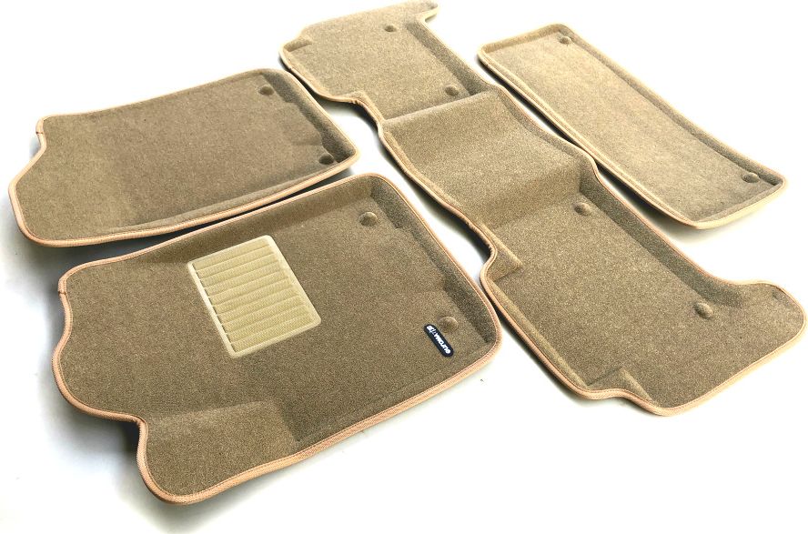 Коврики текстильные Euromat 3D Business для салона (3 ряда) Infiniti QX80 (3 ряд) 2014-2024 Бежевые. Артикул EMC3D-002813T