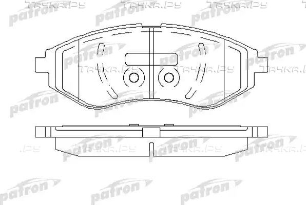 Тормозные колодки Patron передние для Chevrolet Aveo I 2003-2012. Артикул PBP1699