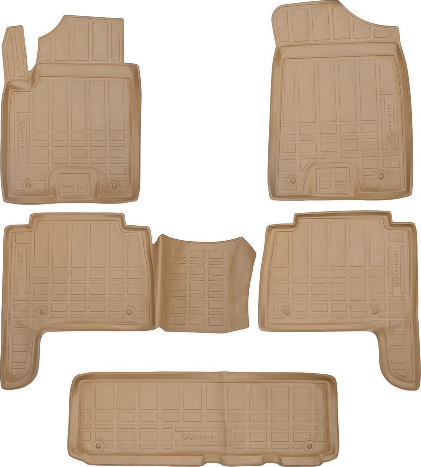 Коврики Element для салона Infiniti QX56 I 2004-2010 3 ряда БЕЖЕВЫЕ. Артикул NLC.76.02.212