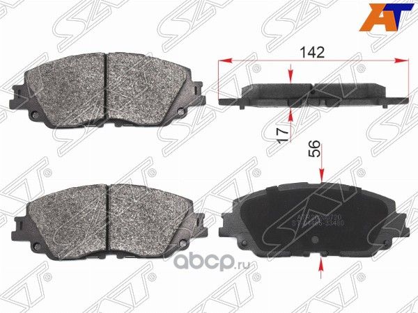 Колодки тормозные FR TOYOTA CAMRY SV70 17- (SAT). Артикул ST0446533480
