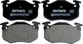 Тормозные колодки Zentparts задние для Citroen Saxo 1996-2004. Артикул Z07418