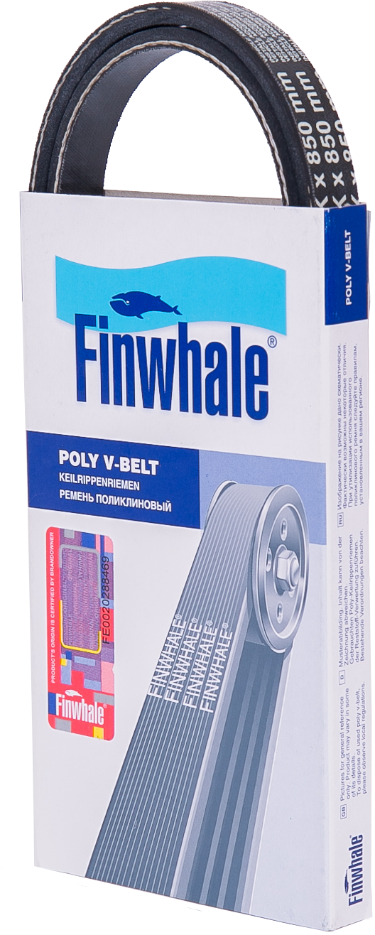 Приводной ремень поликлиновой Finwhale. Артикул BP4PK850