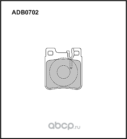 Колодки тормозные дисковые | зад | (Allied Nippon) Allied Nippon. Артикул ADB0702