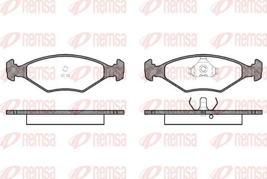 Тормозные колодки Remsa. Артикул 0281.00