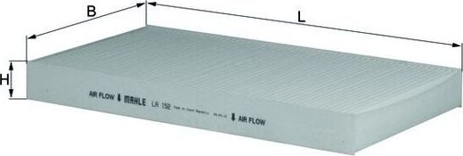 Салонный фильтр Mahle для IVECO Daily V 2011-2014. Артикул LA 152