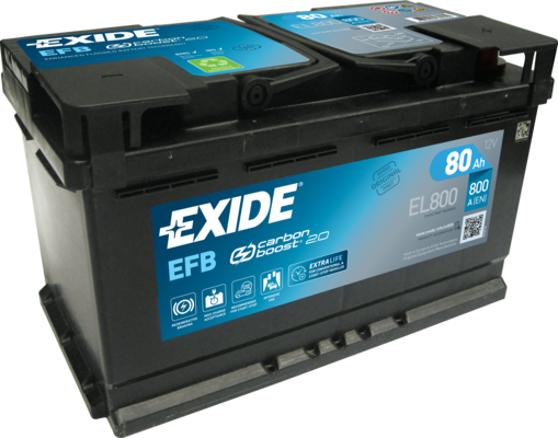 Аккумулятор Exide EFB. Артикул EL800