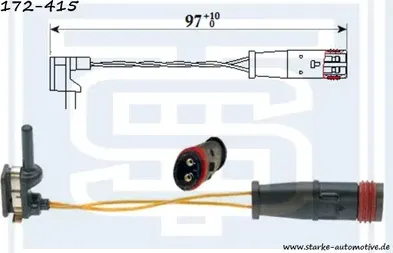 ДАТЧИК ТОРМ, КОЛОДОК (Starke). Артикул 172415