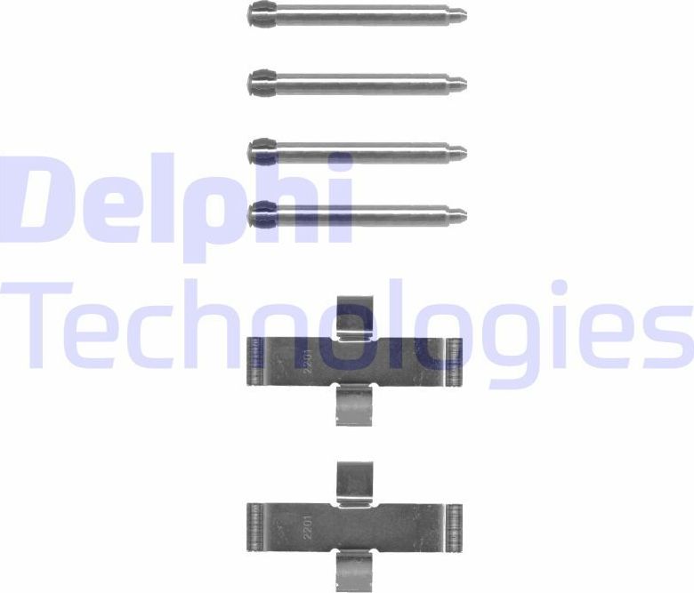 ПЛАСТИНЫ НАПРАВЛЯЮЩИЕ ТОРМ КОЛОДОК Delphi. Артикул LX0093