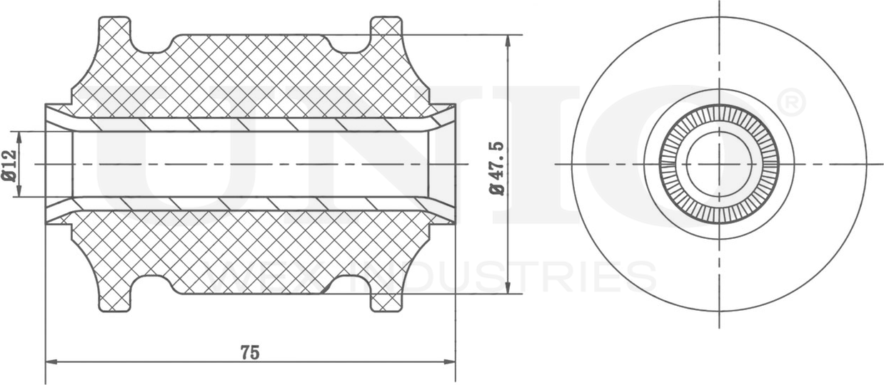 Сайлентблок рычага подвески (Unio). Артикул RMP-20537