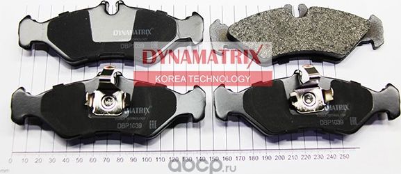 Колодки тормозные дисковые (Dynamatrix-Korea) Dynamatrix-Korea. Артикул DBP1039