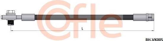 Тормозной шланг Cofle. Артикул 92.BH.VK005