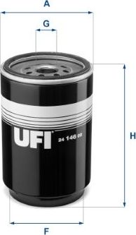 Топливный фильтр UFI. Артикул 24.146.00