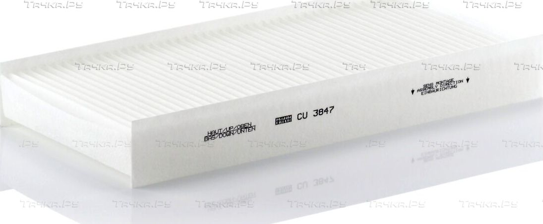Салонный фильтр Mann-Filter для Citroen Jumpy II 2007-2016. Артикул CU 3847