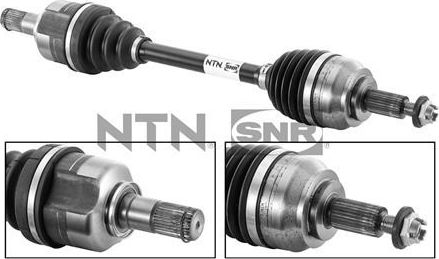 Полуось (привод в сборе, приводной вал) NTN / SNR. Артикул DK55.118